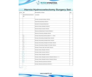 Hernia Hydrocoelectomy Set